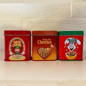 Cute Set of 3 Candle Tins - Cereal-Scented